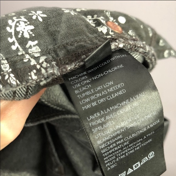 Free People Makai Black High Rise Distressed Short - Picture 8 of 9